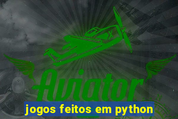 jogos feitos em python
